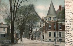 William St. Looking West from Pleasant St. Postcard