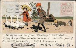 Carroll & Tilton Co. August 1910 Celndar Postcard