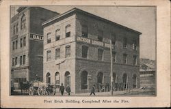 Jackson Lodging House - First Brick Building Completed After the Fire San Francisco, CA Postcard Postcard Postcard