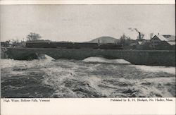 High Water Bellows Falls, VT Postcard Postcard Postcard