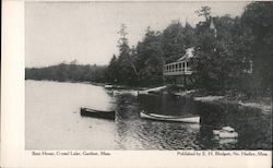 Boat House, Crystal Lake Postcard