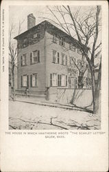 The House in Which Hawthorne Wrote "The Scarlet Letter" Postcard