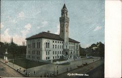 City Hall Worcester, MA Postcard Postcard Postcard