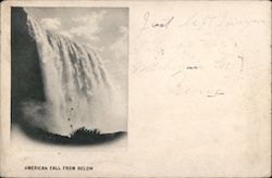 American Fall From Below Postcard