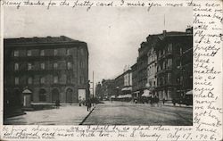 Main Street from Court Square, North Springfield, MA Postcard Postcard Postcard