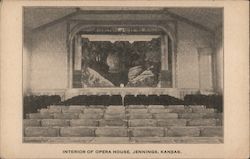 Interior of Opera House Jennings, KS Postcard Postcard Postcard
