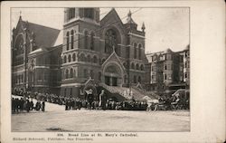 Bread Line at St. Mary's Cathedral Postcard