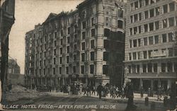 Palace Hotel Frisco - After Fire April 18th 06 Postcard