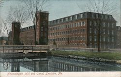 Androscoggin Mill and Canal Postcard