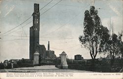 Mark Hopkin's Art Institute, Nob Hill, After the Earthquake & Fire Disaster Postcard