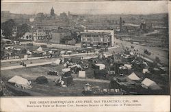 The Great Earthquake and Fire San Francisco, CA 1906 San Francisco Earthquake Postcard Postcard Postcard