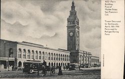 Ferry Building at Foot of Market Street Postcard
