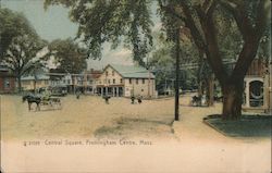 Central Square Framingham, MA Postcard Postcard Postcard