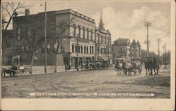 Everett Square Looking South Postcard