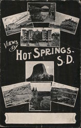 Views of Hot Springs S.D. Postcard