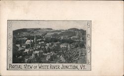 Partial View of White River Junction Vermont Postcard Postcard Postcard