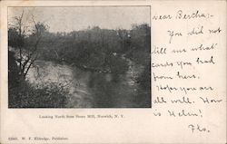 Looking North from Stone Mill Norwich, NY Postcard Postcard Postcard