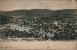 Aerial View Hancock Delaware Co., N.Y. New York Postcard Postcard Postcard