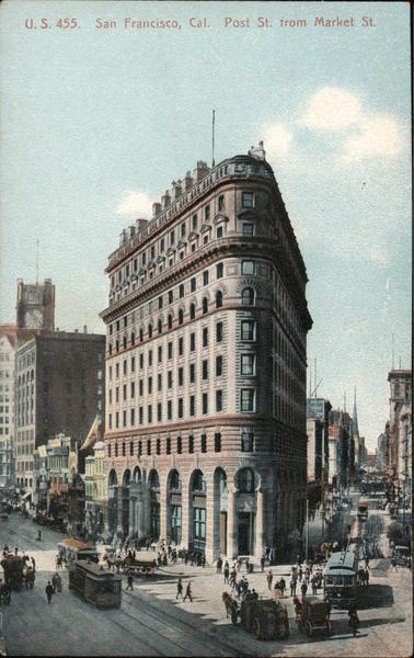 Post St. From Market St. San Francisco California