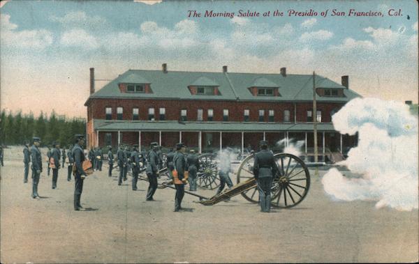 The Morning Salute at the Presidio San Francisco California