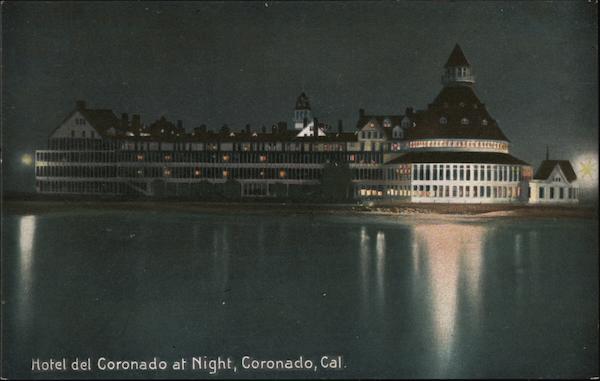 Hotel del Coronado at Night California