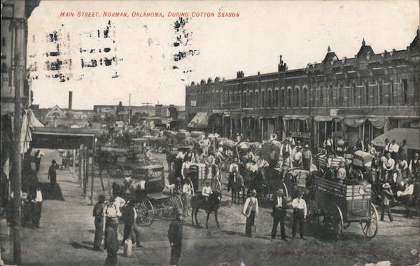 Main Street, During Cotton Season Norman Oklahoma