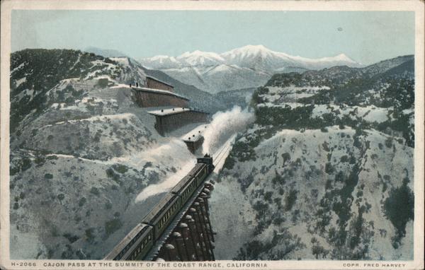Cajon Pass at the Summit of the Coast Range San Bernardino California
