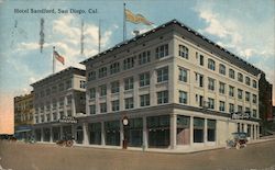 Hotel Sandford San Diego, CA Postcard Postcard Postcard