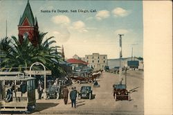 Santa Fe Depot Postcard