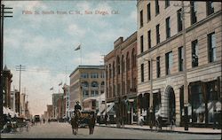 Fifth St. South from C. St. San Diego, CA Postcard Postcard Postcard