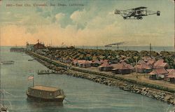 Tent City, Coronado Postcard