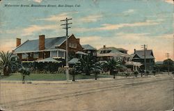 Midwinter Scene, Residence Street Postcard