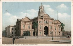 Court House and Hall of Records Postcard