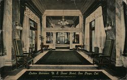 Ladies Entrance, U.S. Grant Hotel San Diego, CA Postcard Postcard Postcard