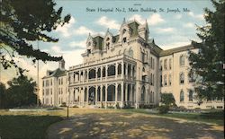 State Hospital No. 2, Main Building Postcard
