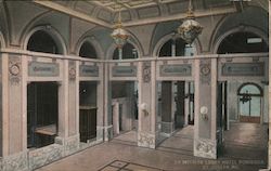 Interior Lobby Hotel Robidoux Postcard