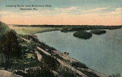 Looking North from Riverview Park Postcard