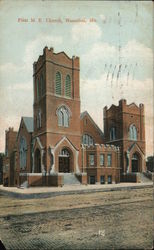First M. E. Church Hannibal, MO Postcard Postcard Postcard