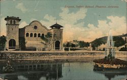 Lagoon, Indian School Postcard