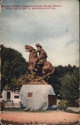 Statue of Buckley O'Neil, Colonel Arizona Rough Riders Postcard