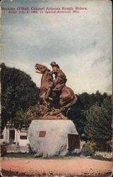 Statue of Buckley O'Neil, Colonel Arizona Rough Riders Prescott, AZ Postcard Postcard Postcard