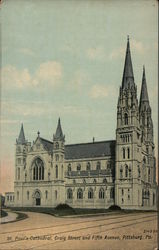 St. Paul's Cathedral, Craig Street and Fifth Avenue Postcard