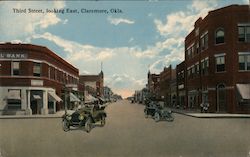 Third Street, Looking East Postcard