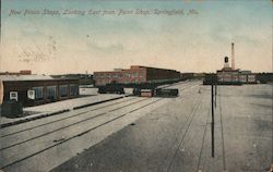 New Frisco Shops, Looking East From Paint Shop Postcard