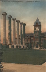 Columns and Engineering Building, University of Missouri Postcard