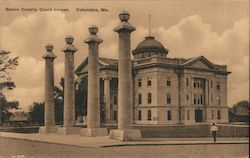 Boone County Court House Postcard