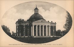 University of Missouri Before the Fire, Jan. 9, 1892 Postcard