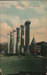 Historic Columns, University of Missouri Postcard