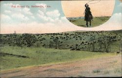 Fall round Up Postcard