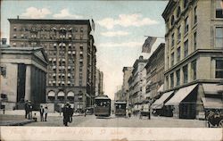 Fourth Street with Planters Hotel Postcard